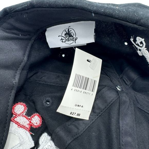 DISNEY PARKS *NEW* Disney Dad Black Hat Cap One Size Fits Most Cotton Canvas - Picture 7 of 7